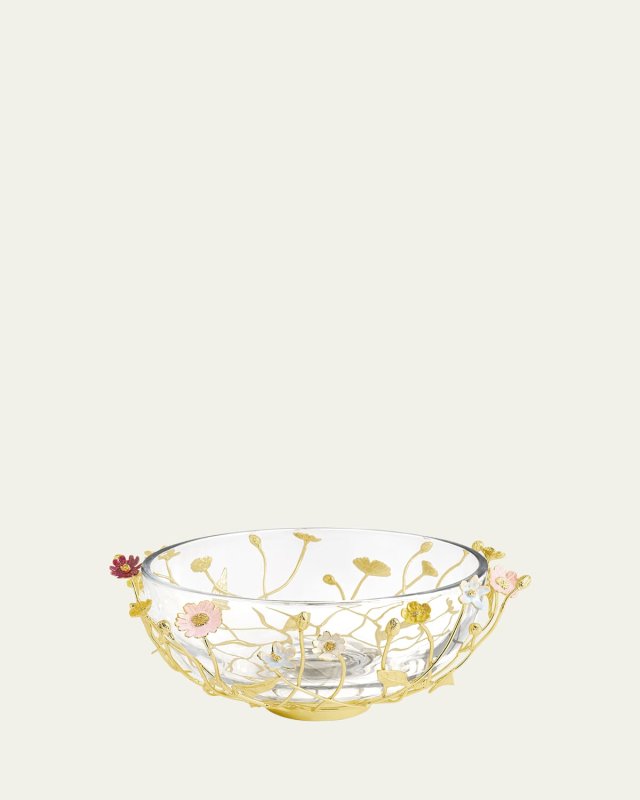 Wildflowers Serving Glass Bowl